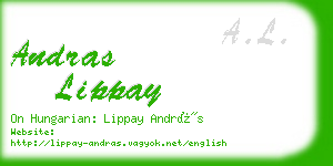 andras lippay business card